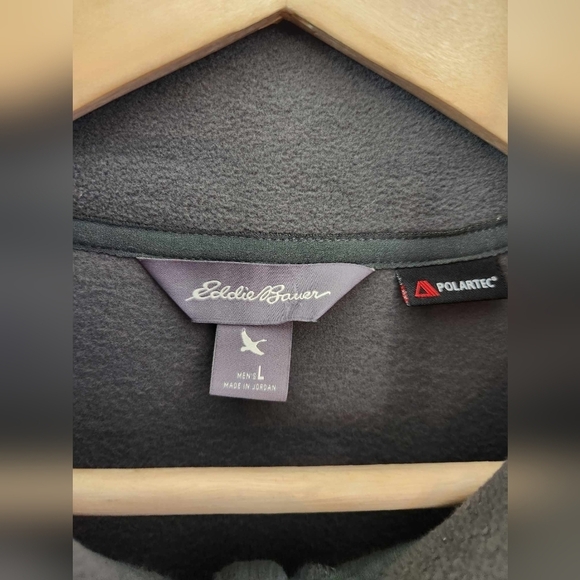 Eddie Bauer Gray Fleece Pullover Sweater Size Large - Picture 4 of 8